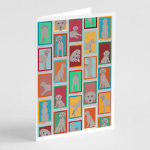 Load image into Gallery viewer, Lots of Grey Labrador Retriever Greeting Cards -  Blank Note Cards – 8-Pack of Artist-Designed Cards with Envelopes