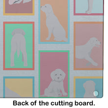 Load image into Gallery viewer, Lots of Grey Labrador Retriever Glass Cutting Boards – Durable, Decorative Kitchen Art Large
