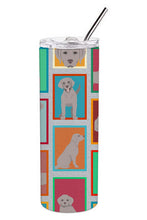 Load image into Gallery viewer, Lots of Grey Labrador Retriever Stainless Steel 20 oz Skinny Tumbler