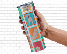 Load image into Gallery viewer, Lots of Grey Labrador Retriever Stainless Steel 20 oz Skinny Tumbler