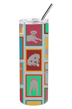 Load image into Gallery viewer, Lots of Grey Labrador Retriever Stainless Steel 20 oz Skinny Tumbler