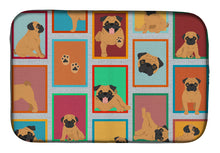 Load image into Gallery viewer, Lots of Apricot Pug Dish Drying Mat