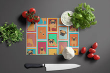 Load image into Gallery viewer, Lots of Apricot Pug Glass Cutting Boards – Durable, Decorative Kitchen Art Large