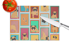 Load image into Gallery viewer, Lots of Apricot Pug Glass Cutting Boards – Durable, Decorative Kitchen Art Large