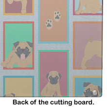 Load image into Gallery viewer, Lots of Apricot Pug Glass Cutting Boards – Durable, Decorative Kitchen Art Large