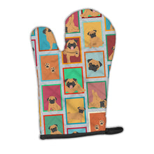 Load image into Gallery viewer, Lots of Apricot Pug Oven Mitt