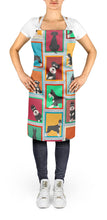 Load image into Gallery viewer, Lots of Black and Silver Schnauzer Apron – Artist-Designed Kitchen, BBQ &amp; Craft Apron