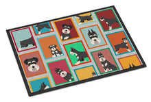 Load image into Gallery viewer, Lots of Black and Silver Schnauzer Doormat - 24x36 Decorative Floor Mat – Indoor/Outdoor Rug with Artistic Flair