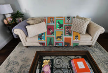 Load image into Gallery viewer, Lots of Black and Silver Schnauzer Quilted Blanket 50x60