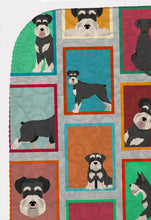 Load image into Gallery viewer, Lots of Black and Silver Schnauzer Quilted Blanket 50x60