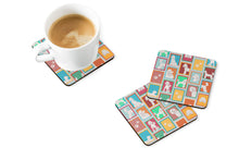Load image into Gallery viewer, Lots of White Standard Poodle Foam Coaster