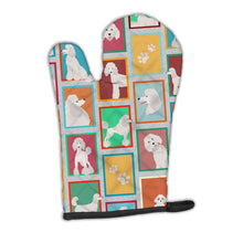 Load image into Gallery viewer, Lots of White Standard Poodle Oven Mitt