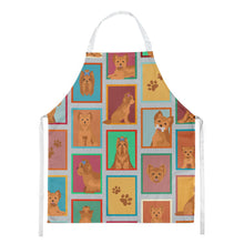 Load image into Gallery viewer, Lots of Red Yorkie Apron – Artist-Designed Kitchen, BBQ &amp; Craft Apron