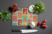 Load image into Gallery viewer, Lots of Red Yorkie Glass Cutting Boards – Durable, Decorative Kitchen Art Large