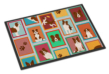 Load image into Gallery viewer, Lots of Red Border Collie Doormat - 24x36 Decorative Floor Mat – Indoor/Outdoor Rug with Artistic Flair