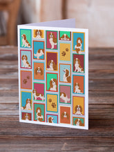 Load image into Gallery viewer, Lots of Blenheim Cavalier Spaniel Greeting Cards -  Blank Note Cards – 8-Pack of Artist-Designed Cards with Envelopes