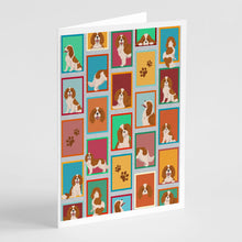 Load image into Gallery viewer, Lots of Blenheim Cavalier Spaniel Greeting Cards -  Blank Note Cards – 8-Pack of Artist-Designed Cards with Envelopes
