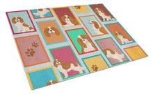 Load image into Gallery viewer, Lots of Blenheim Cavalier Spaniel Glass Cutting Boards – Durable, Decorative Kitchen Art Large