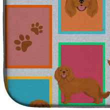 Load image into Gallery viewer, Lots of Ruby Cavalier Spaniel Dish Drying Mat