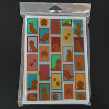 Load image into Gallery viewer, Lots of Ruby Cavalier Spaniel Greeting Cards -  Blank Note Cards – 8-Pack of Artist-Designed Cards with Envelopes