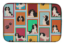 Load image into Gallery viewer, Lots of Tricolor Cavalier Spaniel Dish Drying Mat