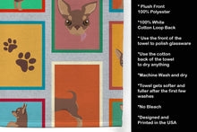 Load image into Gallery viewer, Lots of Chocolate Chihuahua Kitchen Towel