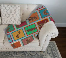 Load image into Gallery viewer, Lots of Chocolate Chihuahua Quilted Blanket 50x60