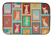 Load image into Gallery viewer, Lots of Cream Chihuahua Dish Drying Mat