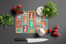 Load image into Gallery viewer, Lots of Cream Chihuahua Glass Cutting Boards – Durable, Decorative Kitchen Art Large