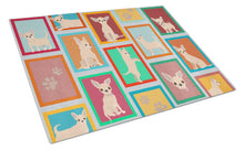 Load image into Gallery viewer, Lots of Cream Chihuahua Glass Cutting Boards – Durable, Decorative Kitchen Art Large