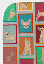 Load image into Gallery viewer, Lots of Cream Chihuahua Quilted Blanket 50x60