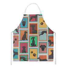 Load image into Gallery viewer, Lots of Black Great Dane Apron – Artist-Designed Kitchen, BBQ &amp; Craft Apron