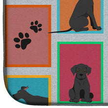 Load image into Gallery viewer, Lots of Black Great Dane Dish Drying Mat