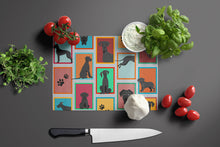 Load image into Gallery viewer, Lots of Black Great Dane Glass Cutting Boards – Durable, Decorative Kitchen Art Large