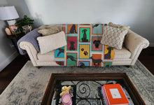 Load image into Gallery viewer, Lots of Black Great Dane Quilted Blanket 50x60