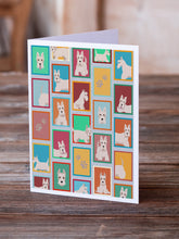 Load image into Gallery viewer, Lots of Wheaten Scottish Terrier Greeting Cards -  Blank Note Cards – 8-Pack of Artist-Designed Cards with Envelopes