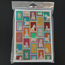 Load image into Gallery viewer, Lots of Wheaten Scottish Terrier Greeting Cards -  Blank Note Cards – 8-Pack of Artist-Designed Cards with Envelopes