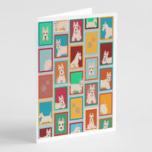 Load image into Gallery viewer, Lots of Wheaten Scottish Terrier Greeting Cards -  Blank Note Cards – 8-Pack of Artist-Designed Cards with Envelopes