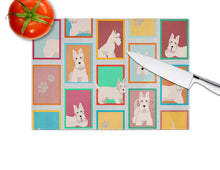 Load image into Gallery viewer, Lots of Wheaten Scottish Terrier Glass Cutting Boards – Durable, Decorative Kitchen Art Large