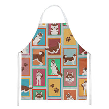 Load image into Gallery viewer, Lots of Red Siberian Husky Apron – Artist-Designed Kitchen, BBQ &amp; Craft Apron