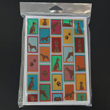 Load image into Gallery viewer, Lots of Red Doberman Pinscher Greeting Cards -  Blank Note Cards – 8-Pack of Artist-Designed Cards with Envelopes