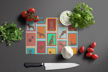 Load image into Gallery viewer, Lots of Red Doberman Pinscher Glass Cutting Boards – Durable, Decorative Kitchen Art Large