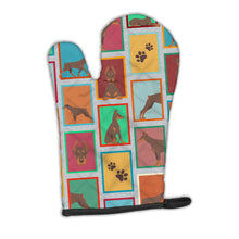 Load image into Gallery viewer, Lots of Red Doberman Pinscher Oven Mitt