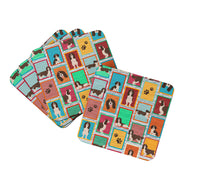 Load image into Gallery viewer, Lots of Liver English Springer Spaniel Foam Coaster