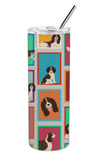 Load image into Gallery viewer, Lots of Liver English Springer Spaniel Stainless Steel 20 oz Skinny Tumbler