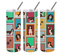 Load image into Gallery viewer, Lots of Liver English Springer Spaniel Stainless Steel 20 oz Skinny Tumbler