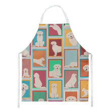 Load image into Gallery viewer, Lots of Cream Golden Retriever Apron – Artist-Designed Kitchen, BBQ &amp; Craft Apron