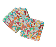 Load image into Gallery viewer, Lots of Cream Golden Retriever Foam Coaster