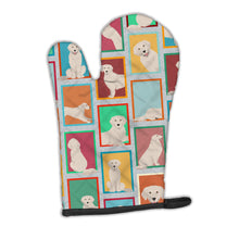 Load image into Gallery viewer, Lots of Cream Golden Retriever Oven Mitt