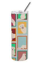 Load image into Gallery viewer, Lots of Cream Golden Retriever Stainless Steel 20 oz Skinny Tumbler